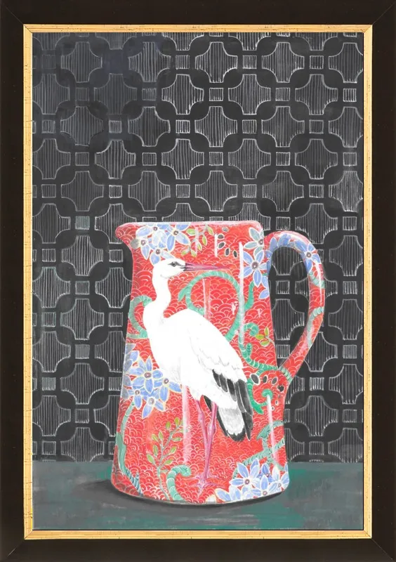 Red Vase by Miri Eshet for Artfully Walls