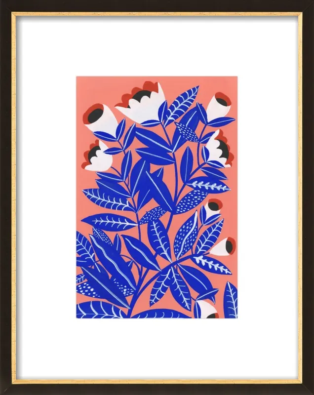 Blue Plant by Agathe Singer for Artfully Walls
