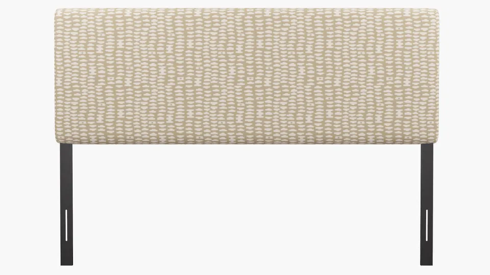 Square Back Headboard, Sand Odalisque, King
