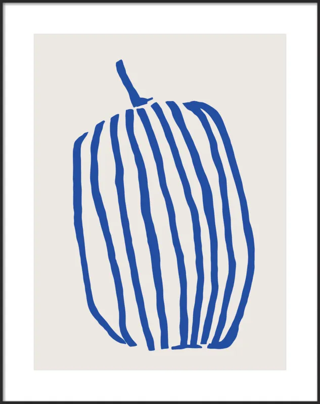 Striped pumpkin by Jessica Nielsen for Artfully Walls