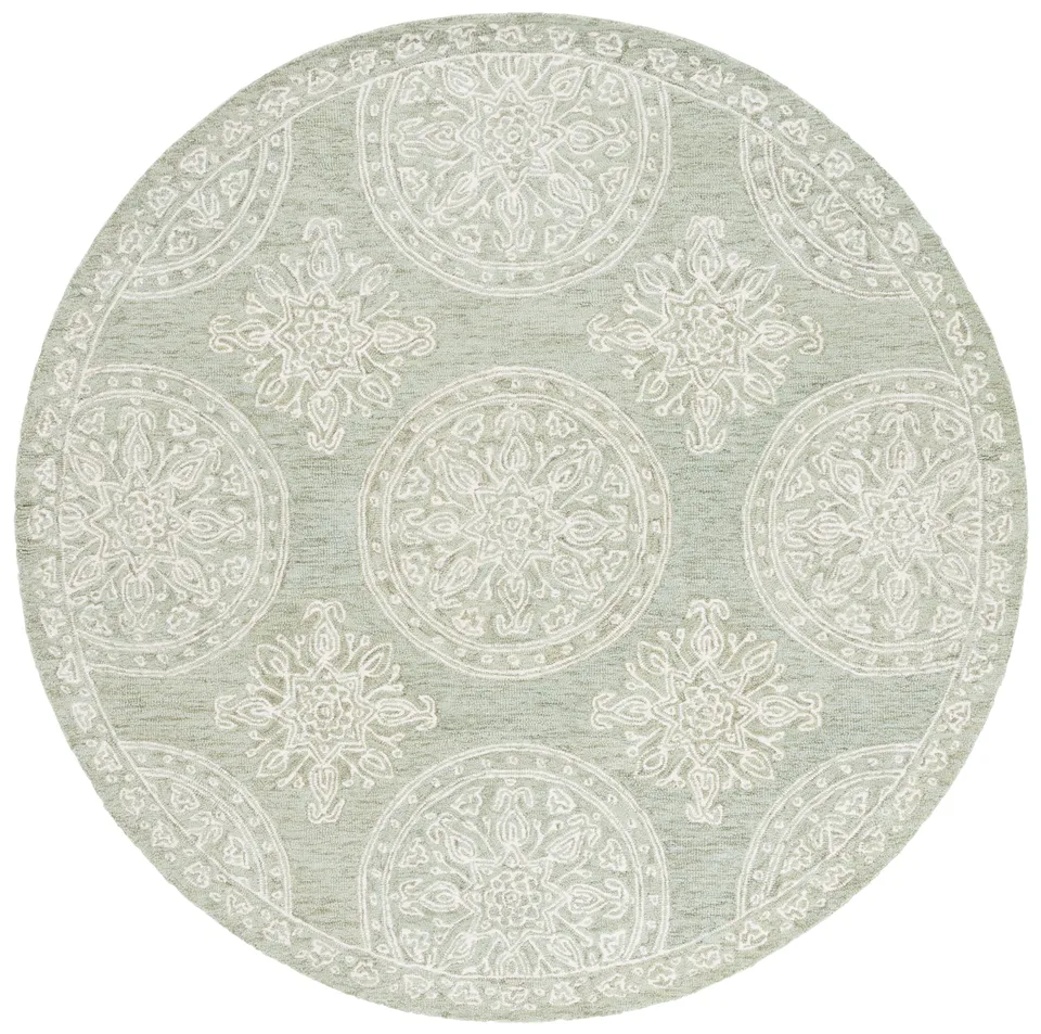 Lauren Ralph Lauren Collection Emmett Rug, Sage/Ivory, 7' Round