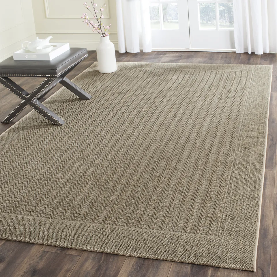 Arlo Home Woven Area Rug, PAB321A, Desert Sand,  5' X 8'