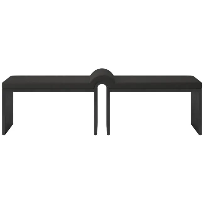 Arc 67.5" Bench Kanvas Ebony