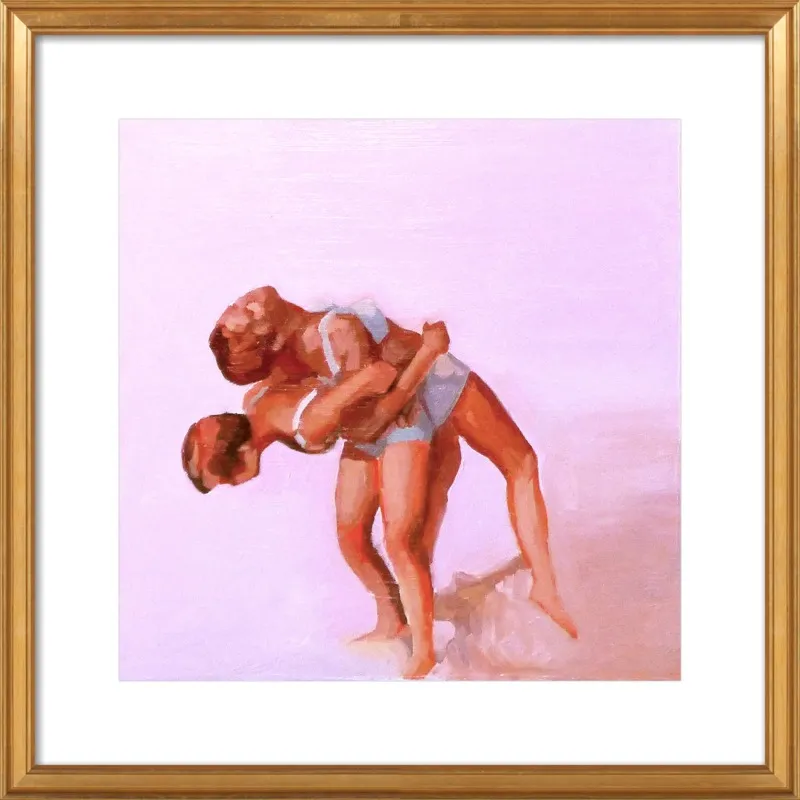 wrestling by Mary Sinner for Artfully Walls