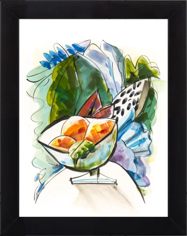 Still life with oranges by Becky Aubry for Artfully Walls