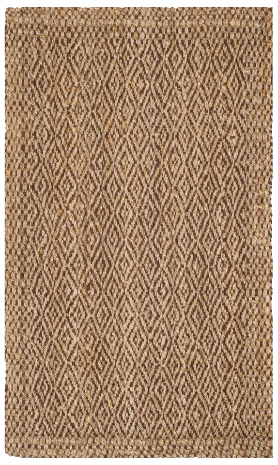 Arlo Home Hand Woven Area Rug, NF183A, Natural/Brown,  4' X 6'