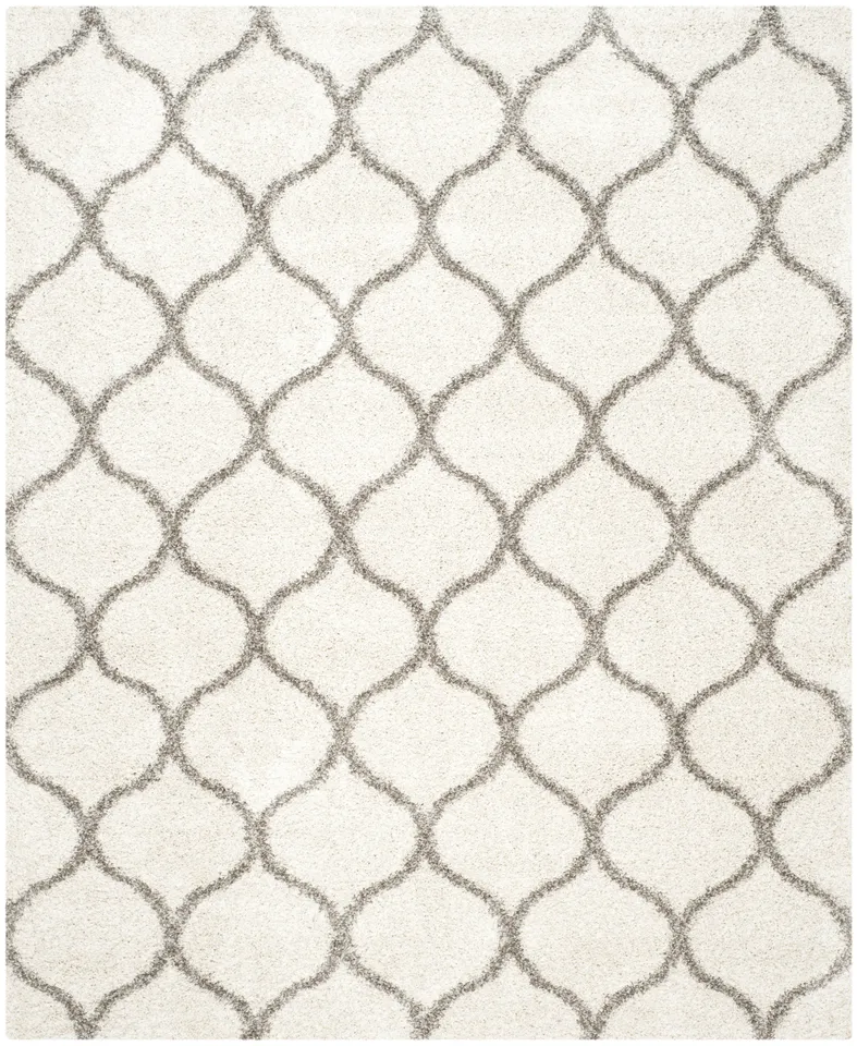 Arlo Home Woven Area Rug, SGH280A, Ivory/Grey,  9' X 12'