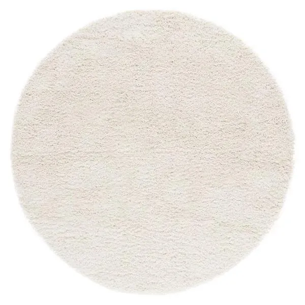 Cozy Shag Solid Neutral Area Rug
