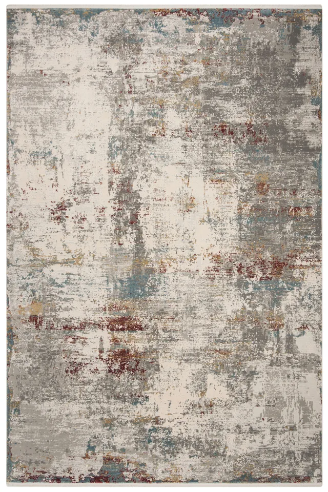 Arlo Home Woven Area Rug, ECL233F, Light Grey/Beige,  9' X 12'