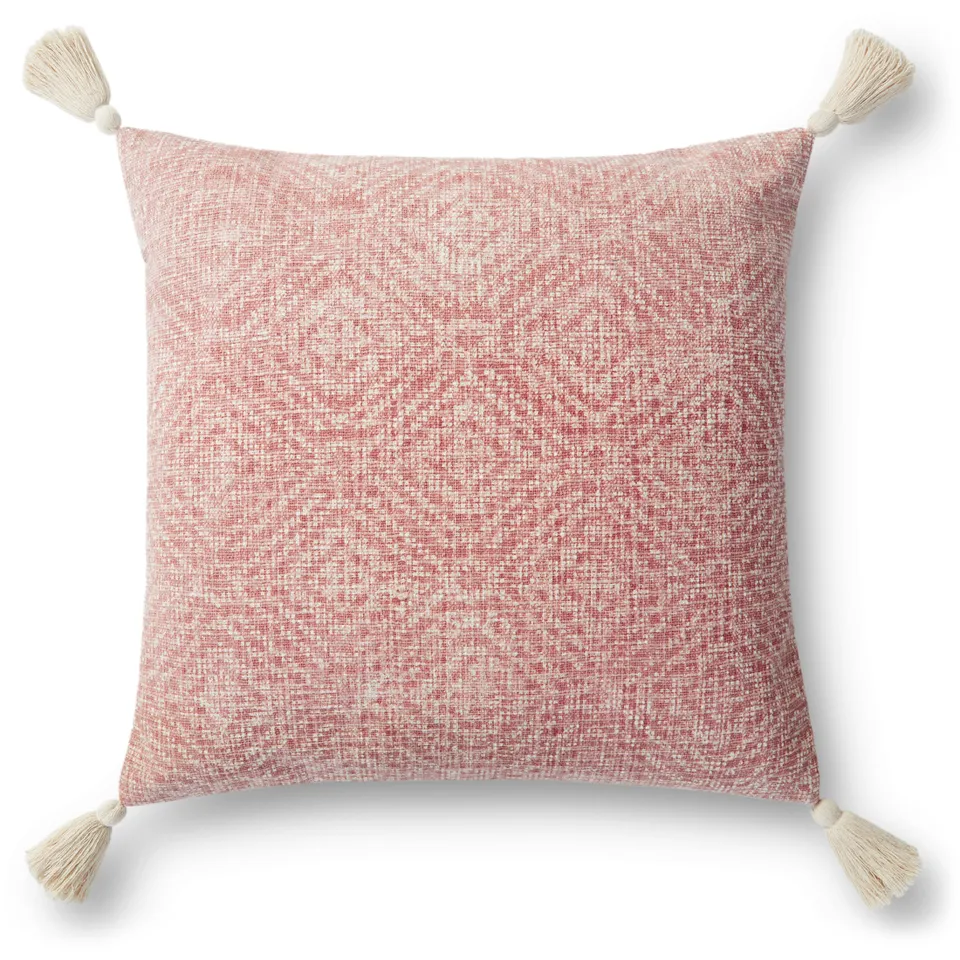 Loloi No Name Pink 22" x 22" Cover Only