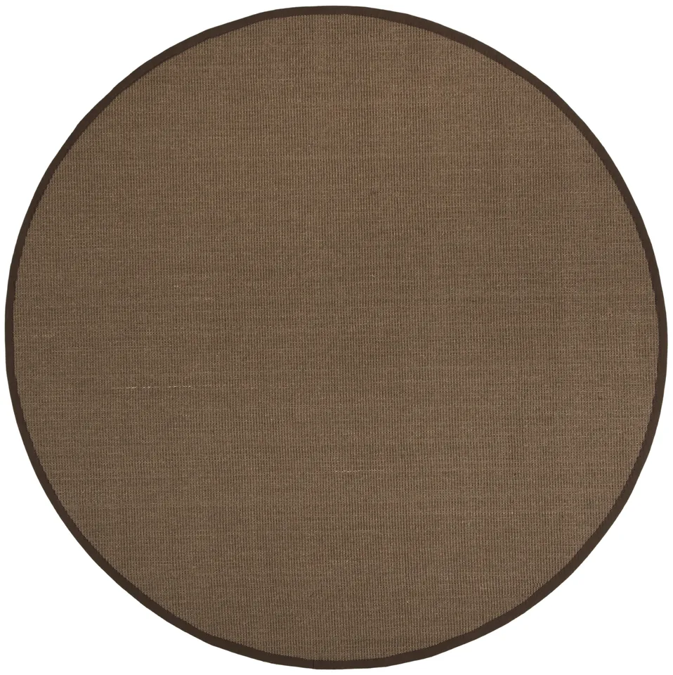 Arlo Home Woven Area Rug, NF131C, Brown/Brown,  6' X 6' Round