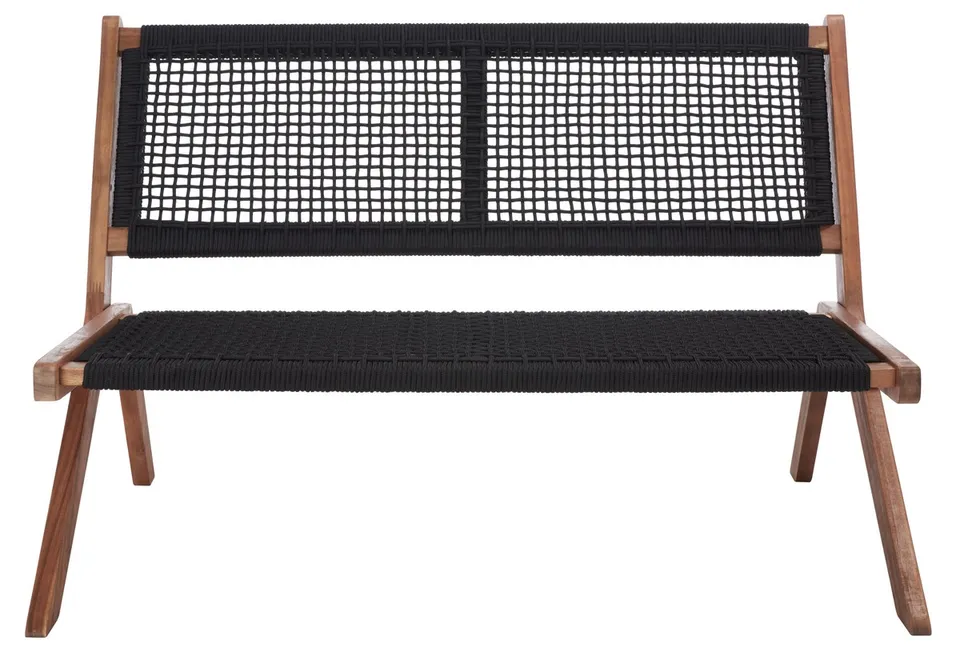 Kobina Outdoor Bench - Natural/Black
