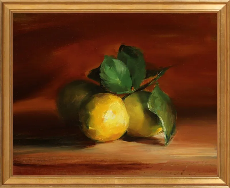 Lemons In Quiet Light by Georgesse Gomez for Artfully Walls