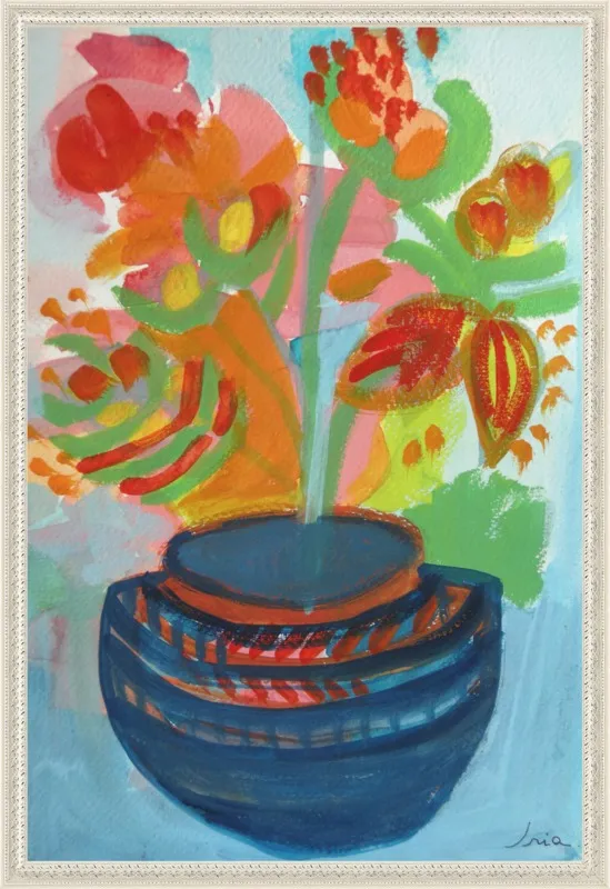 Red Flowers by Iria Fernandez Alvarez for Artfully Walls
