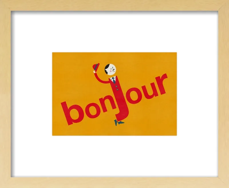 Bonjour by Blanca Gómez for Artfully Walls