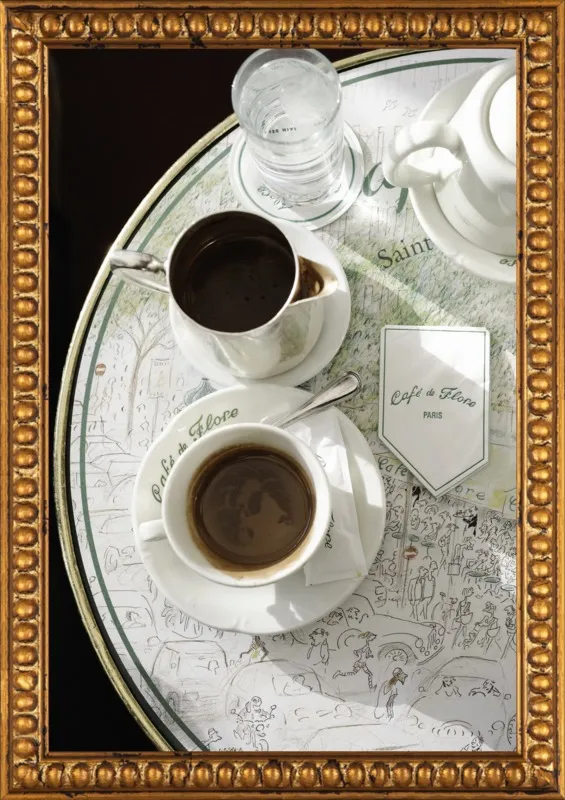 Chocolat chaud au Café de Flore by Lauren & Annael Tolila for Artfully Walls