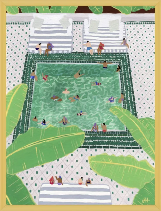 Green Riad by Joanne Ho for Artfully Walls