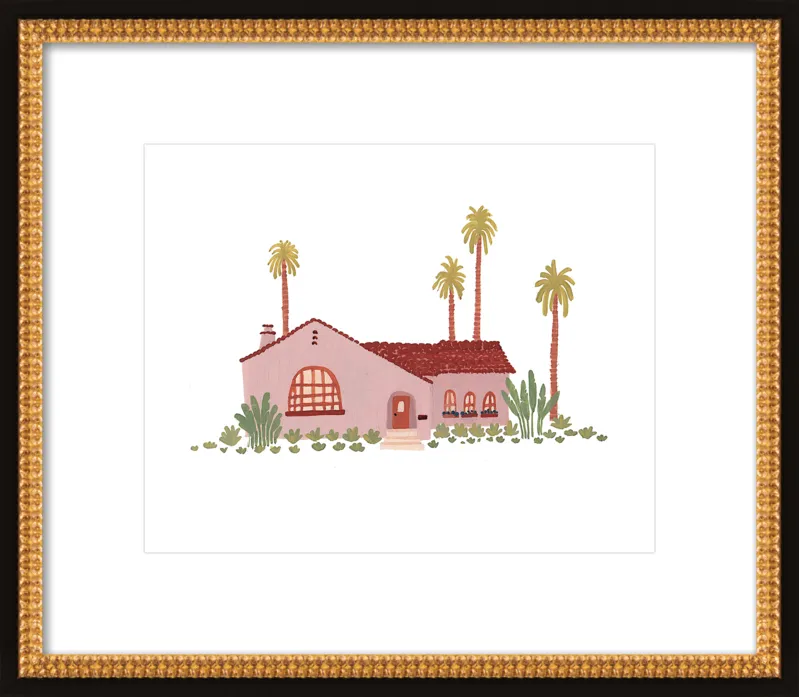 Pink Bungalow by Taylor Ann for Artfully Walls