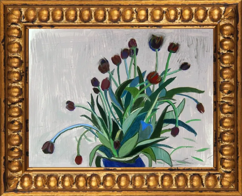 queen of the night tulip by Liz Innvar for Artfully Walls