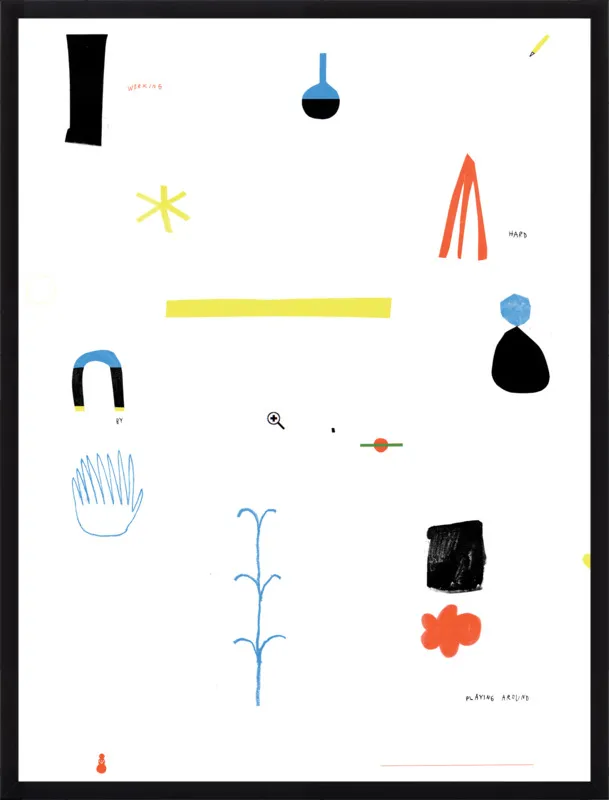 Working hard by playing around  by Agata Królak for Artfully Walls