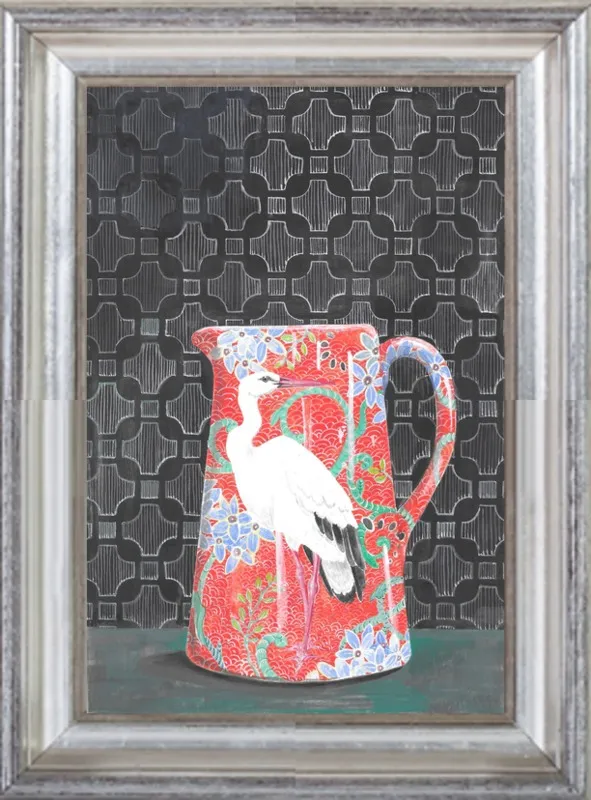 Red Vase by Miri Eshet for Artfully Walls