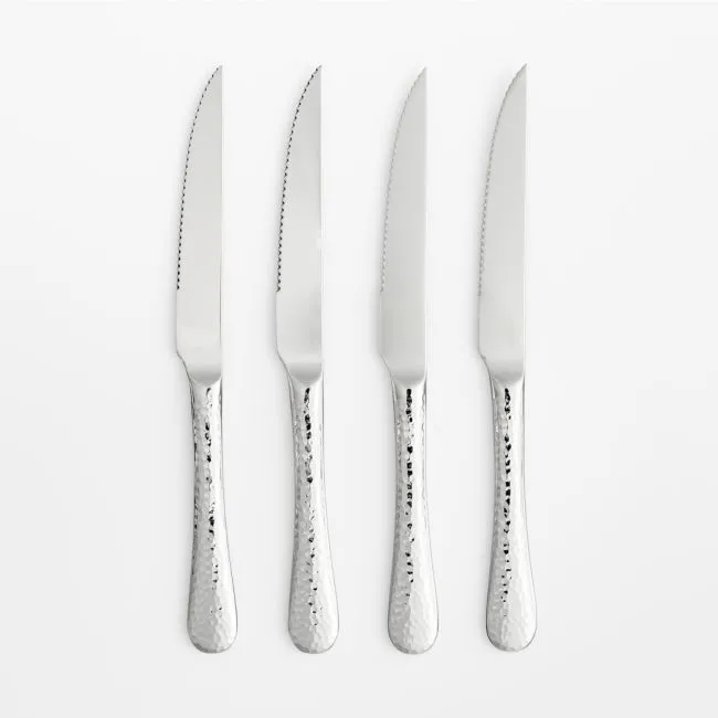 Caesna Texture Steak Knives, Set of 4
