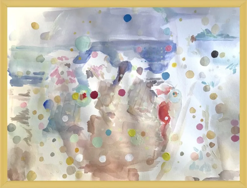 Beach scene (from memory)  by Hannah Dean for Artfully Walls