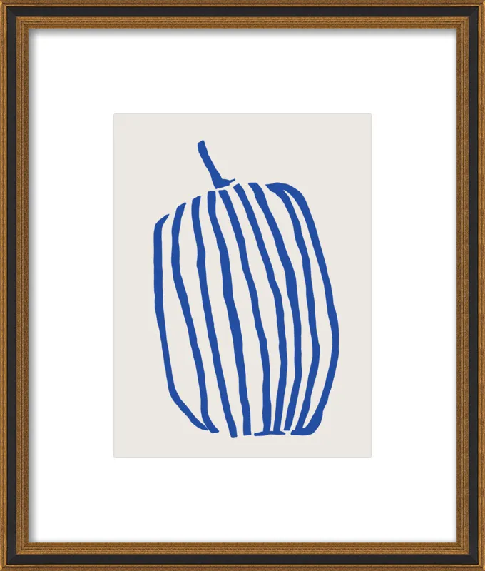 Striped pumpkin by Jessica Nielsen for Artfully Walls
