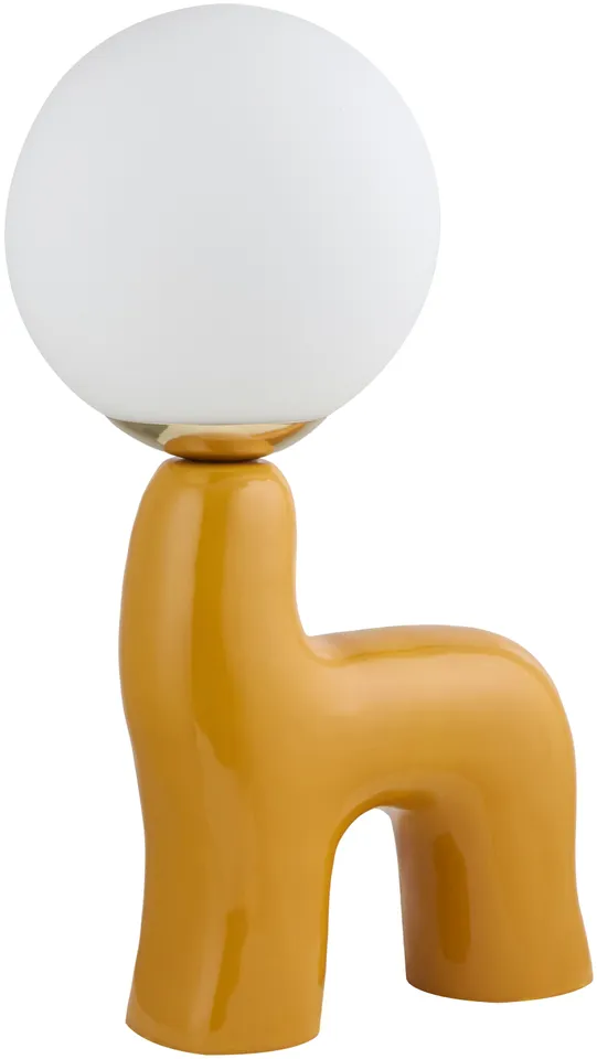 Opal  Glazed 17"H x 7"W x 9"D Accent Table Lamp