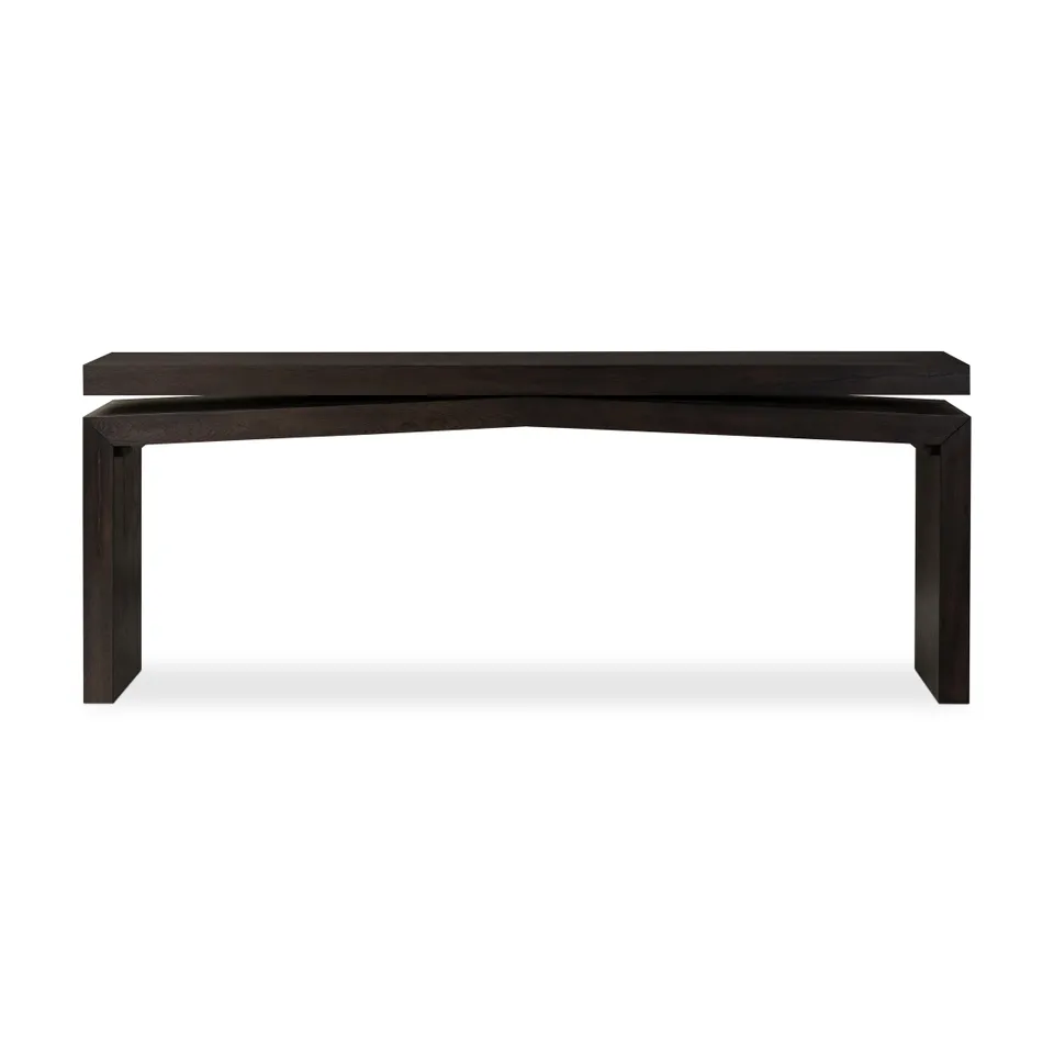 Matthes Console Table-Smoked Black