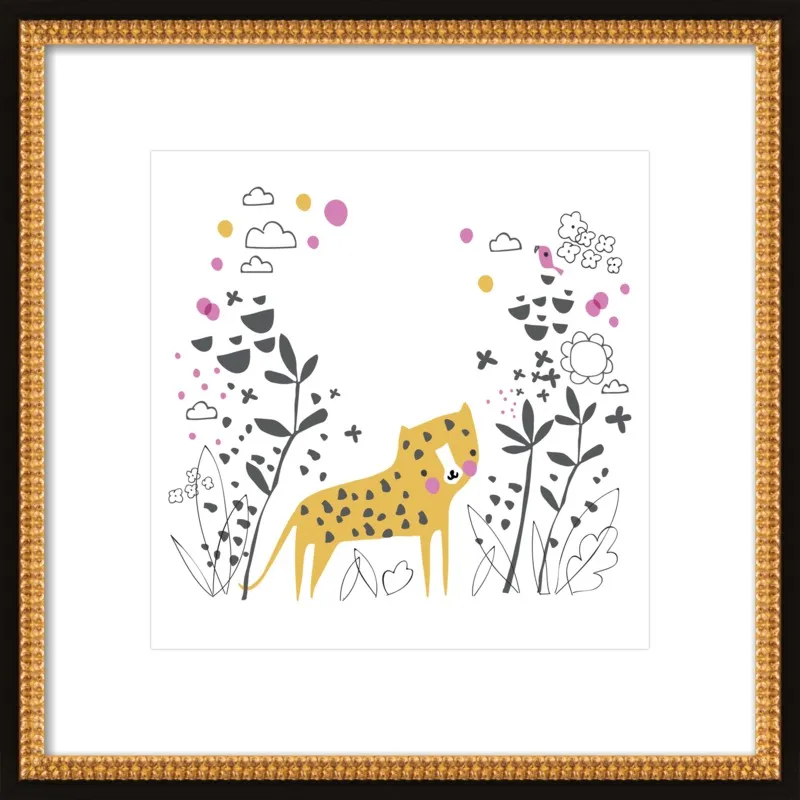 Little jungle leopard by Lizzie Mackay for Artfully Walls