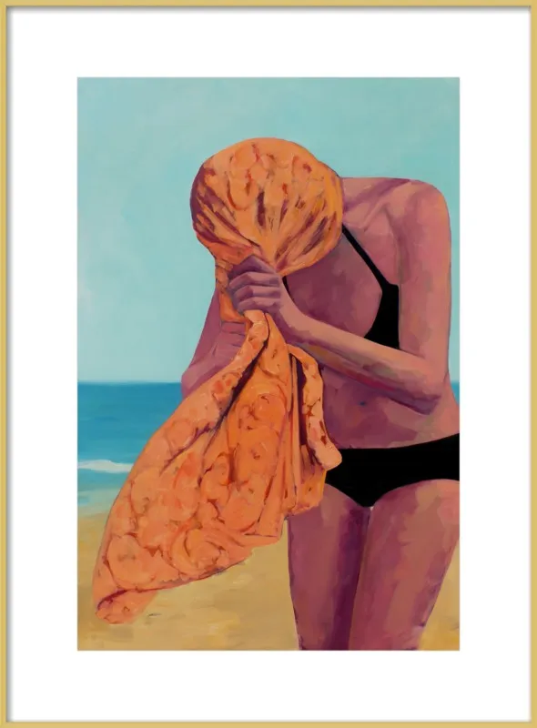 Tangerine Towel by T. S. Harris for Artfully Walls