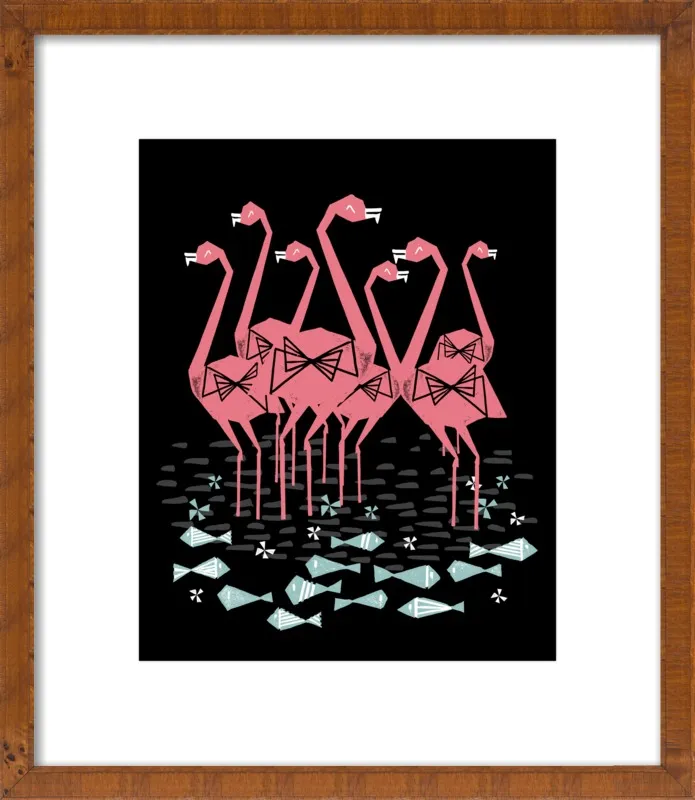 Flamingos by Andrea Lauren for Artfully Walls