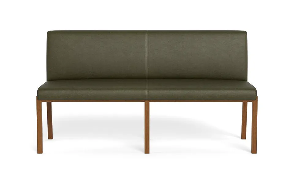 Callen Leather Wood Framed Upholstered Bench