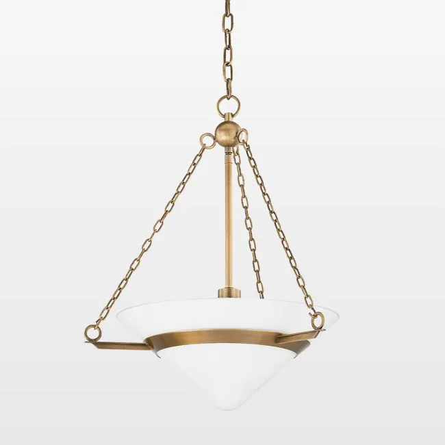 Ripon Small Brass Pendant Light