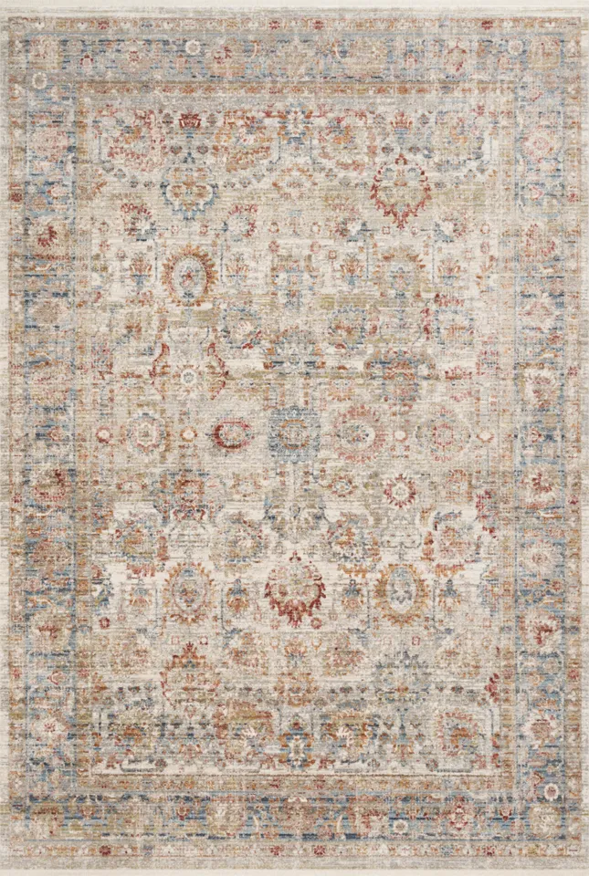 Loloi Claire Ivory / Ocean 9'-6" x 13'