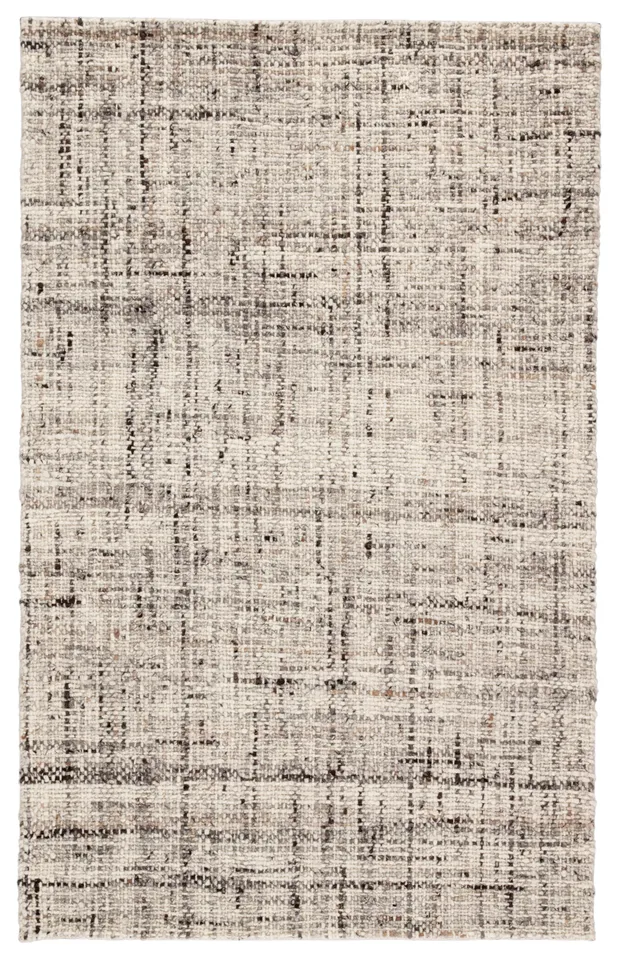 Season Handmade Solid Gray/ Ivory Runner Rug (3'X12')