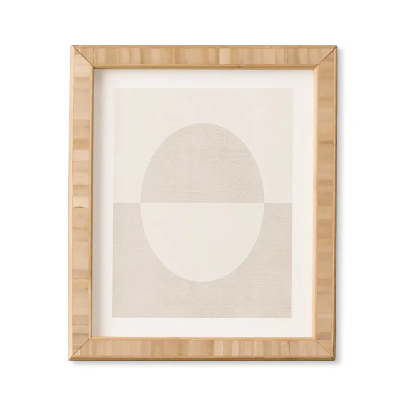 Round by almostmakesperfect - Framed Wall Art Basic White 30" x 30"