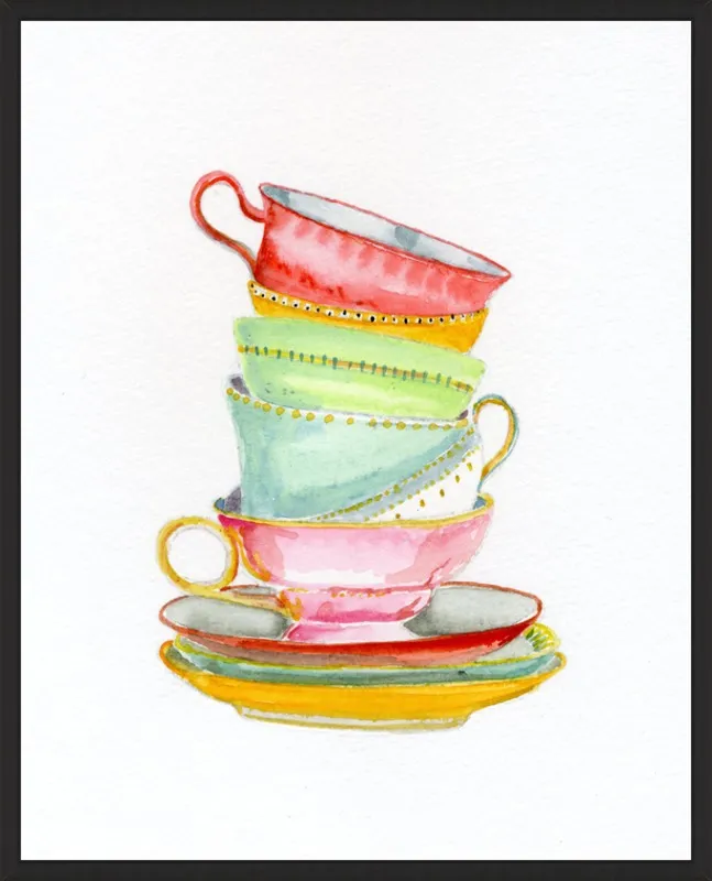 Teacups by Miri Eshet for Artfully Walls