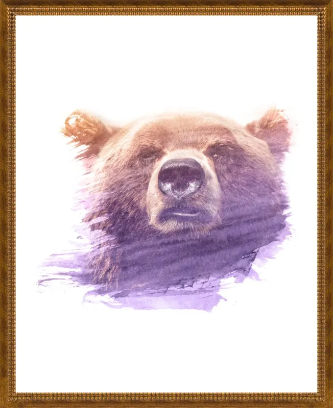 BEAR SUPERIMPOSED WATERCOLOR by Emiliano Deificus for Artfully Walls