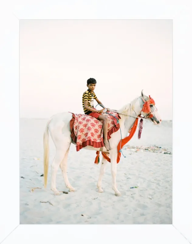 Boy on Horse by Andrew Jacona for Artfully Walls