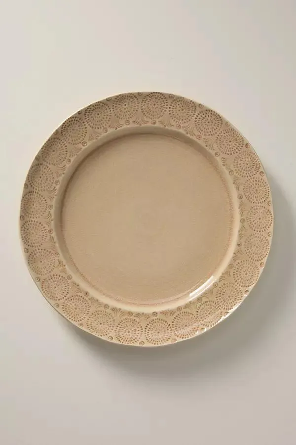 Old Havana Portuguese Stoneware Dinner Plates, Set of 4