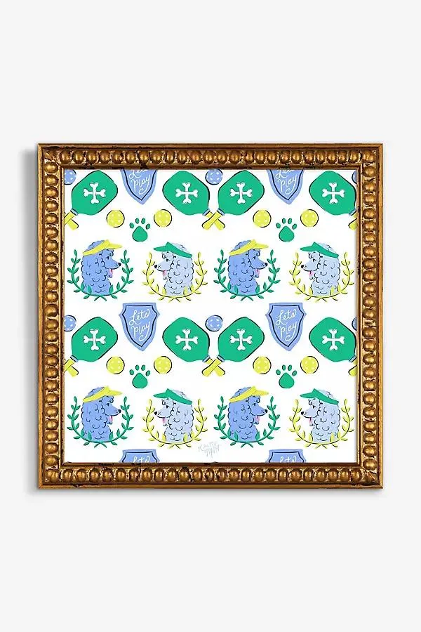 Pickleball Poodles Wall Art