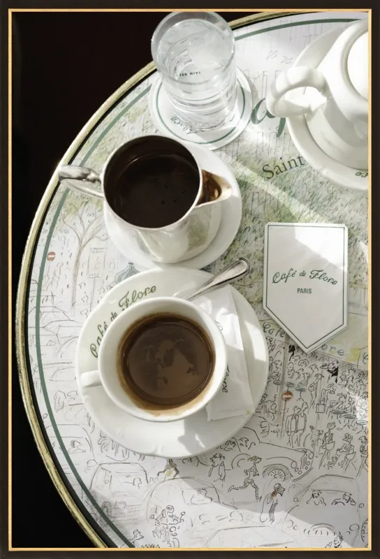 Chocolat chaud au Café de Flore by Lauren & Annael Tolila for Artfully Walls