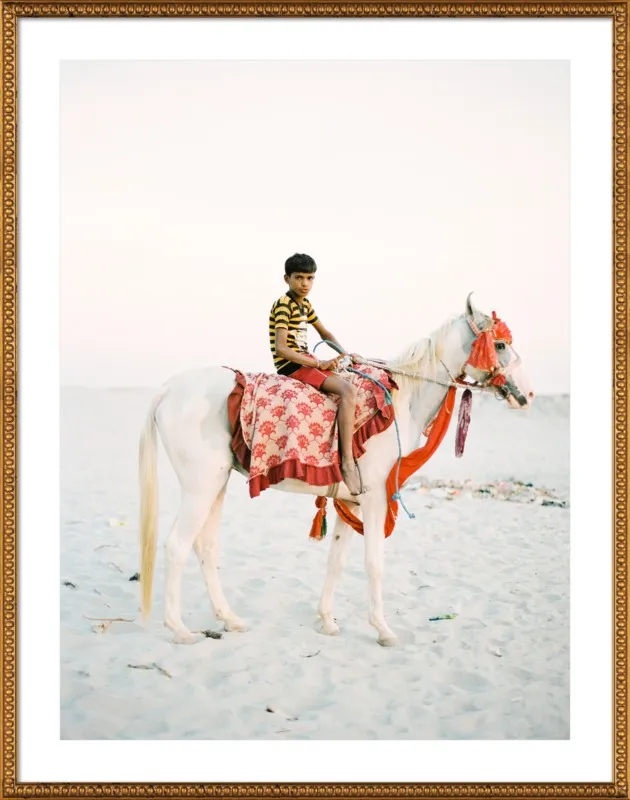 Boy on Horse by Andrew Jacona for Artfully Walls