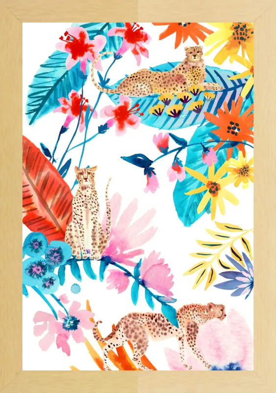 Cheetah Jungle by Jen Lindup for Artfully Walls