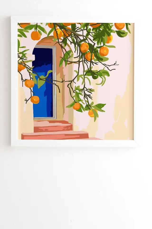 Go With All Your Heart by 83 Oranges - Framed Wall Art Basic White 30" x 30"