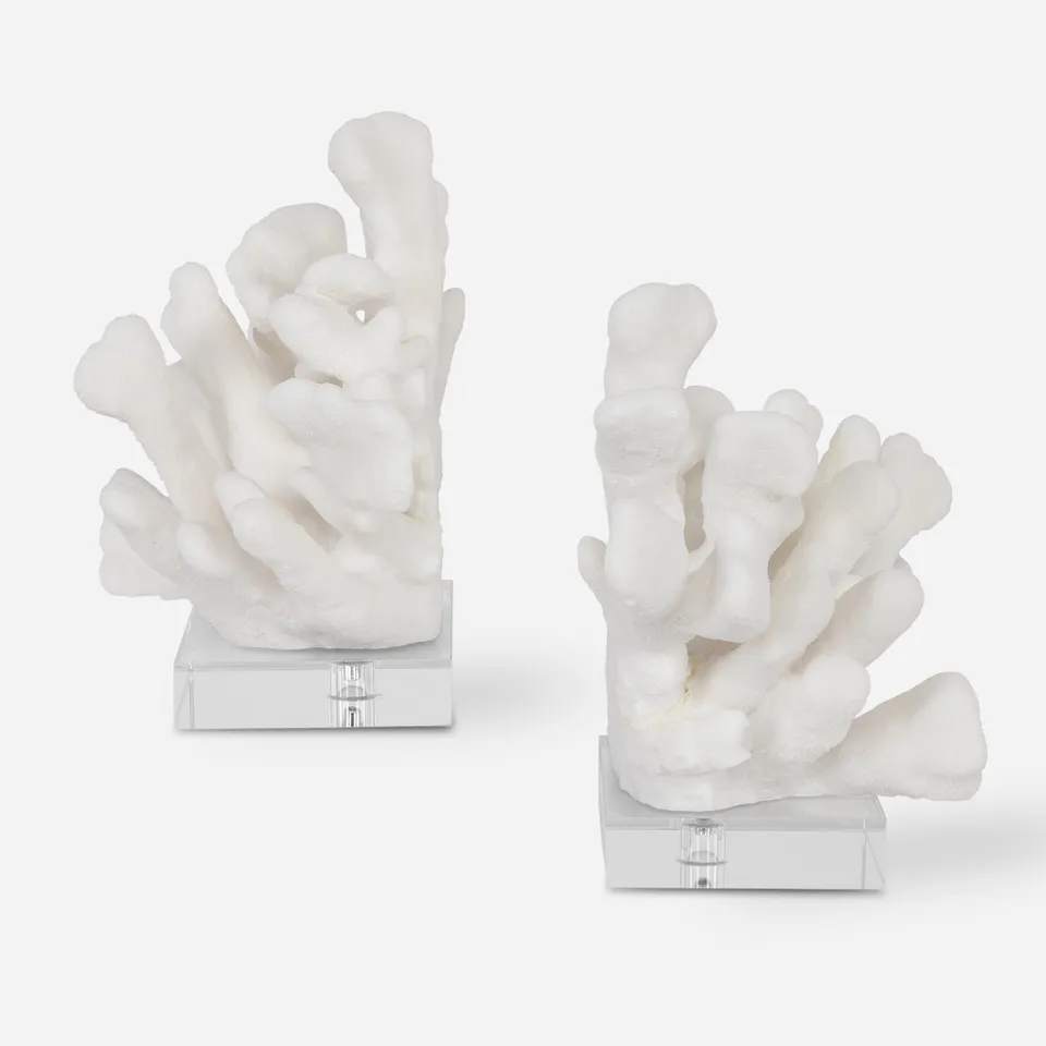 Charbel White Bookends Set/2