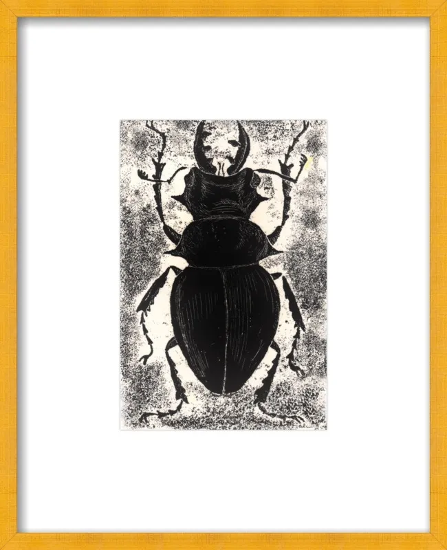 Black Beetle on White by Tennopent Sooster for Artfully Walls