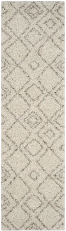 Arlo Home Woven Area Rug, ASG744A, Ivory/Beige,  2' 3" X 8'
